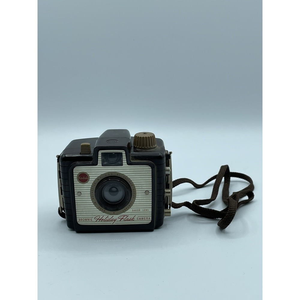 Vintage Kodak Brownie Holiday‎ Flash Camera with Strap Untested As Is